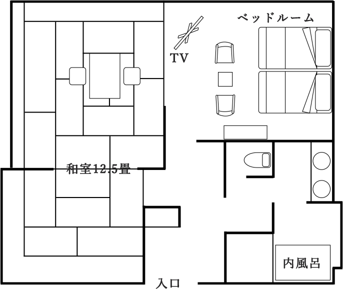 特別室 皇海　間取り図